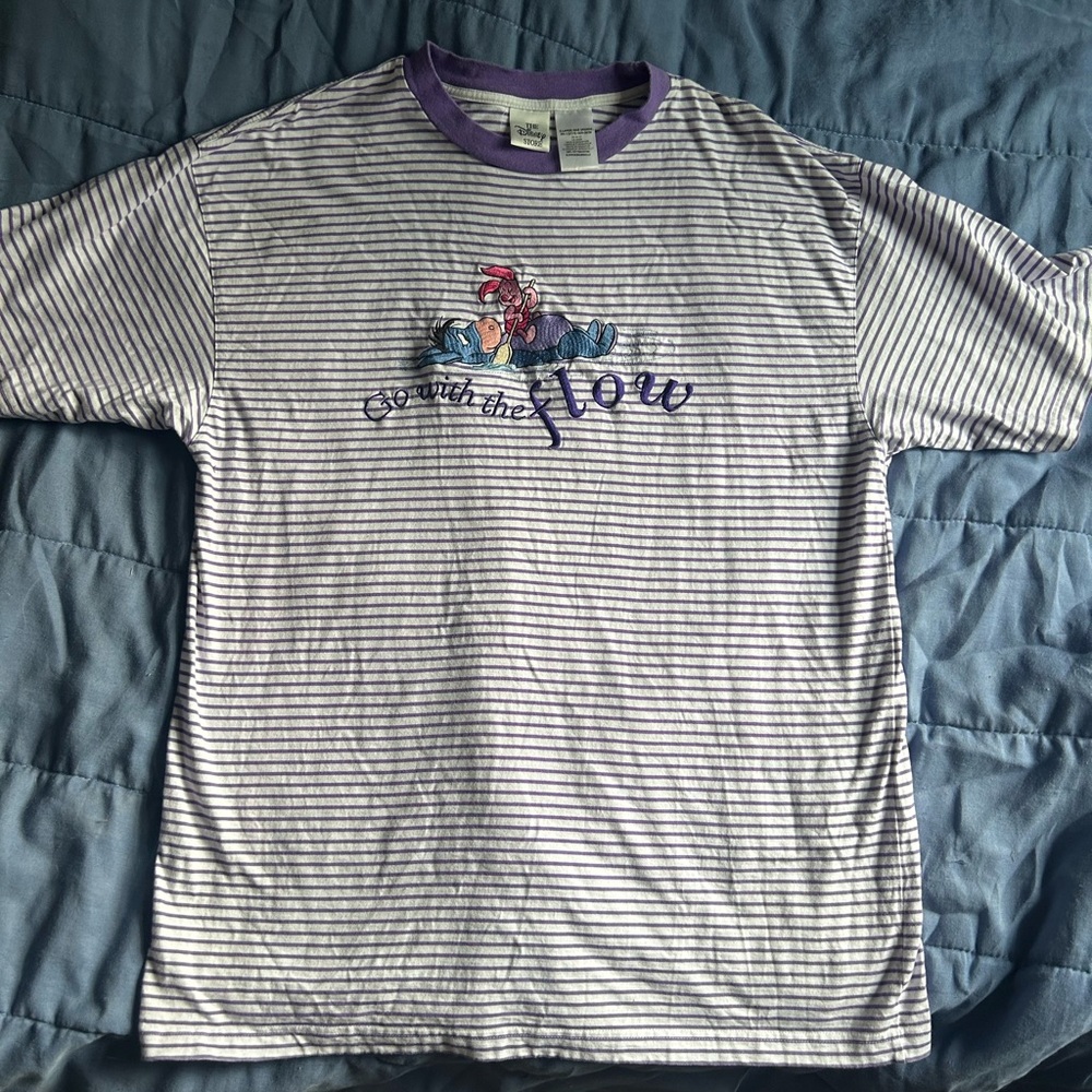 Disney Winnie the Pooh Purple and White T-Shirt